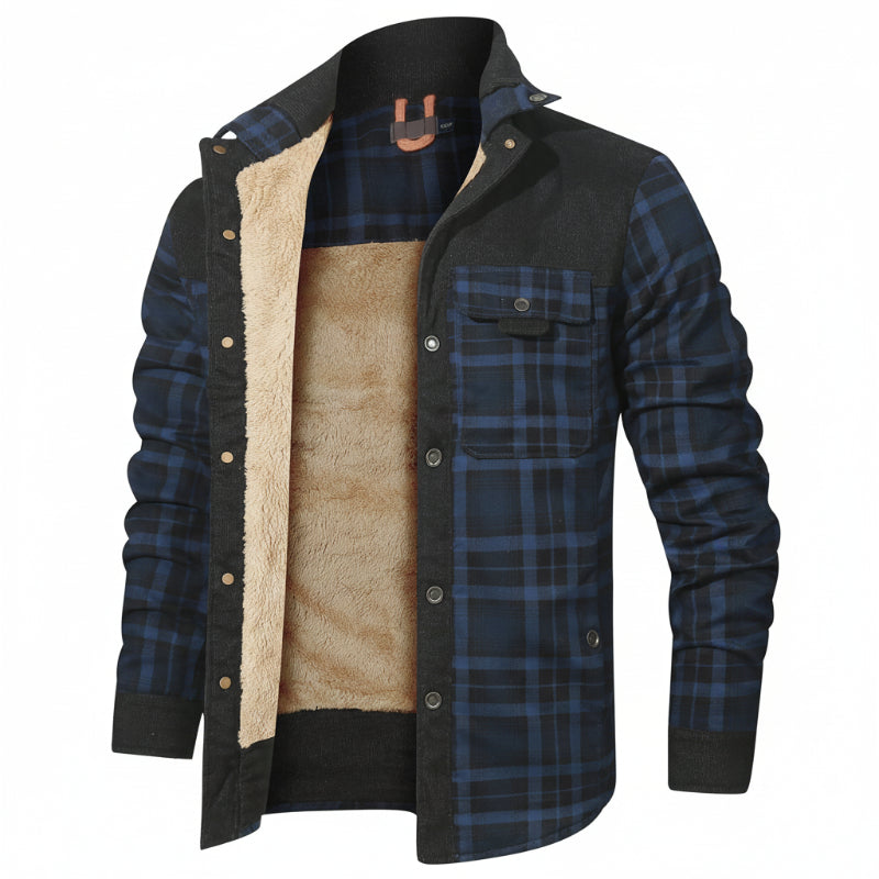 BENWOOD | PLAID LINED SHIRT JACKET