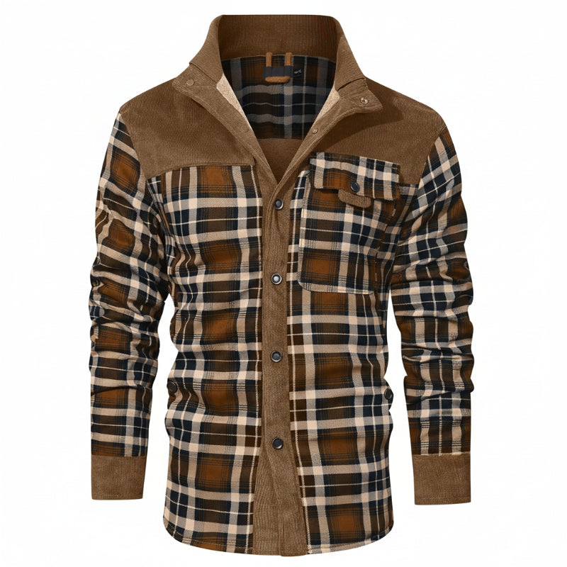 BENWOOD | PLAID LINED SHIRT JACKET