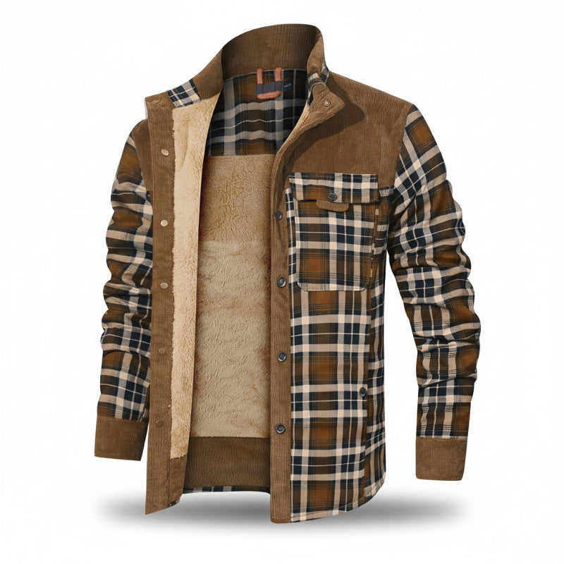 BENWOOD | PLAID LINED SHIRT JACKET