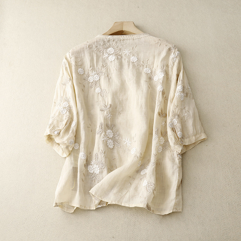 CALMA LINEN BLOUSE