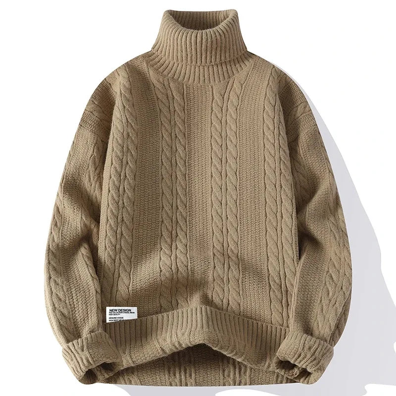 Julien Nord Cable Knit Turtleneck
