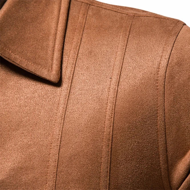 Hudson Suede Trucker Jacket