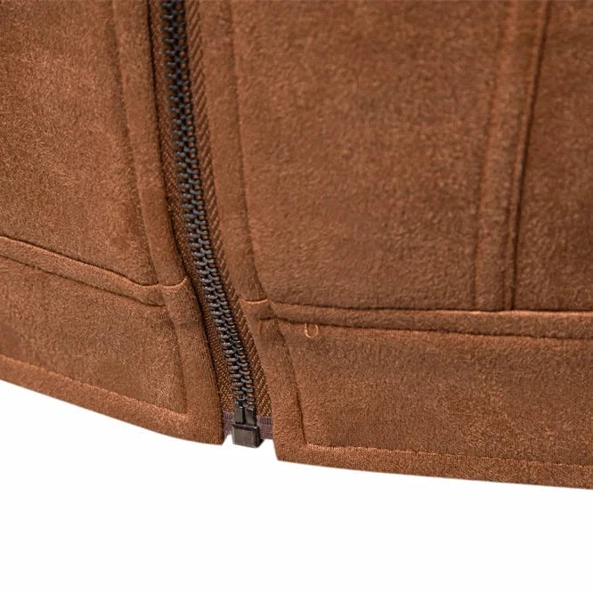 Hudson Suede Trucker Jacket