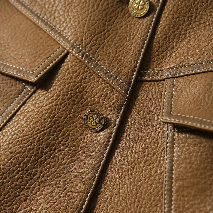 Dax Moto Leather Lapel Jacket