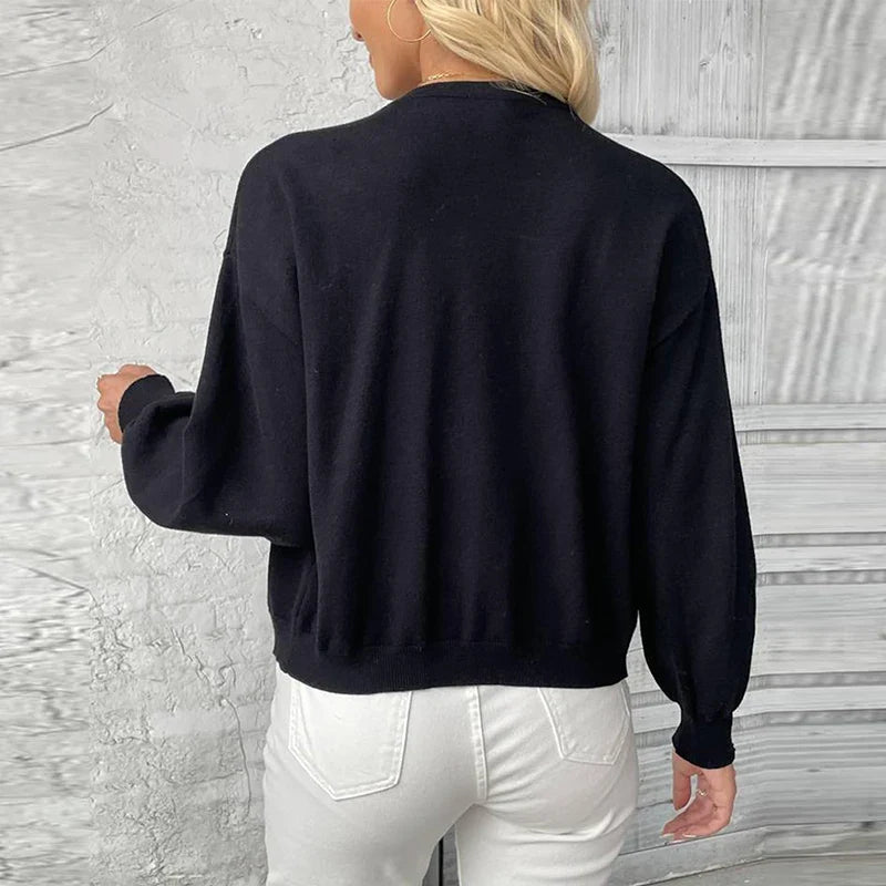 Marga Strickjacke mit Perlenfutter