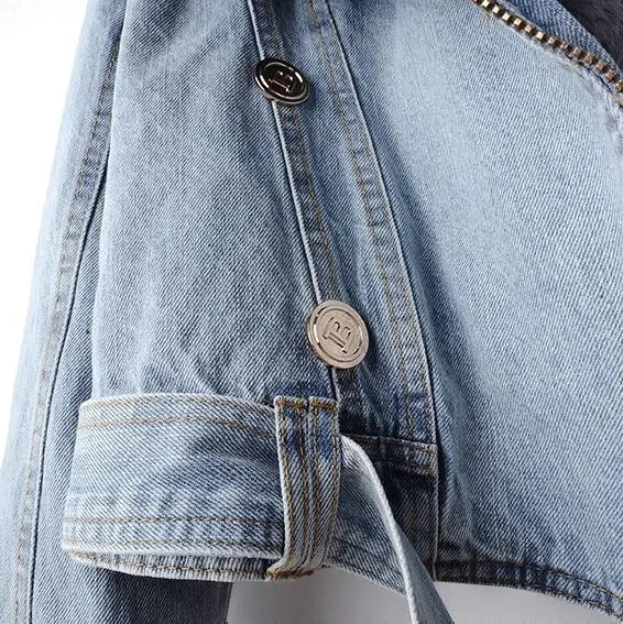 Roxanne Fox Pelz-Jeansjacke