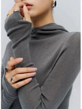 Lulu Bodyhugging Strickhoodie