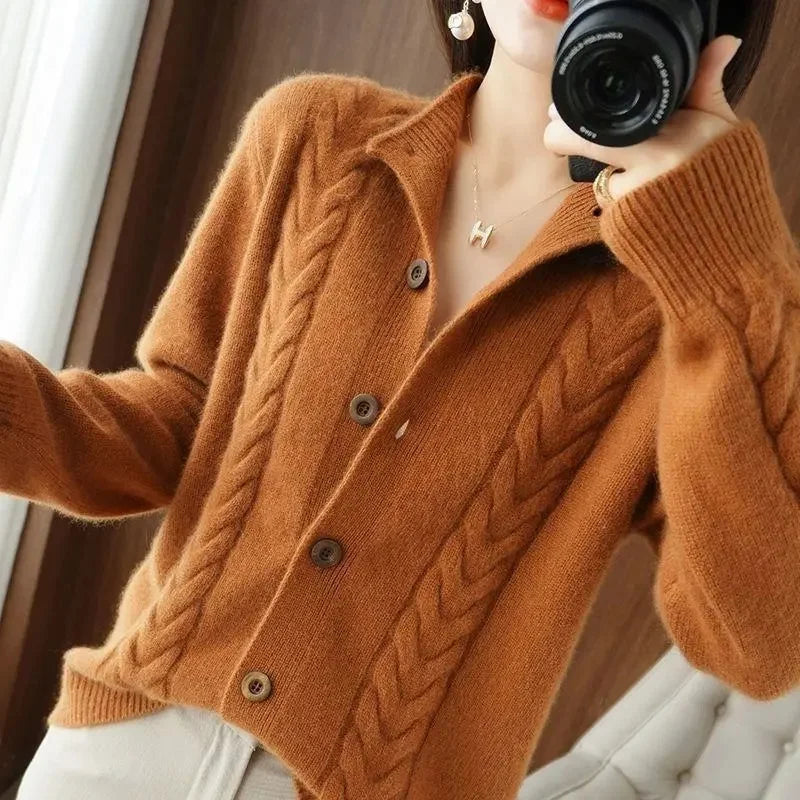 Nella Zopfstrickjacke