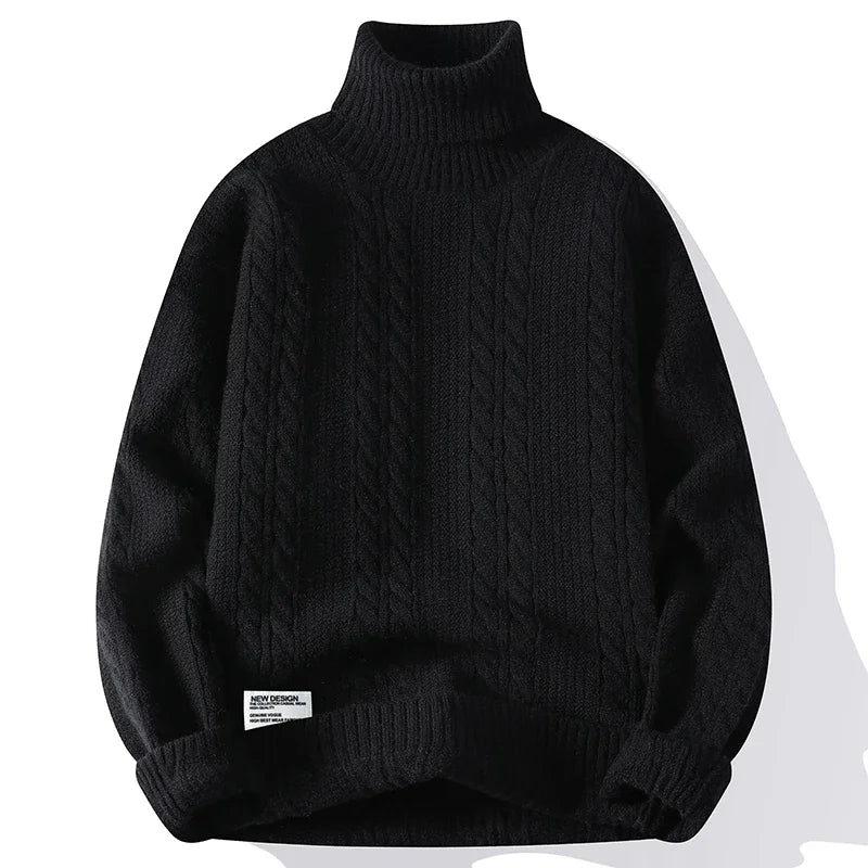 Julien Nord Cable Knit Turtleneck