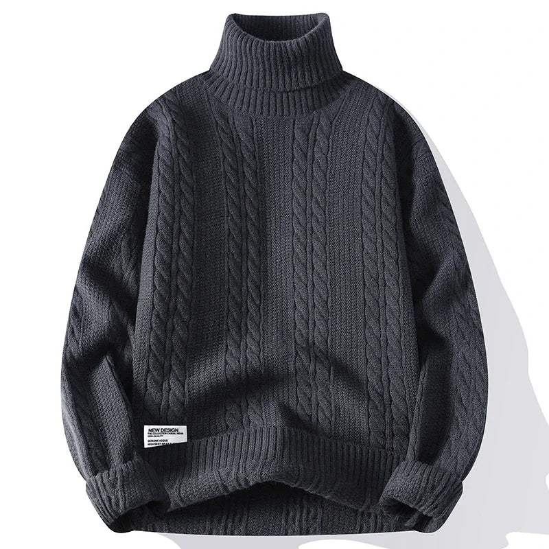 Julien Nord Cable Knit Turtleneck