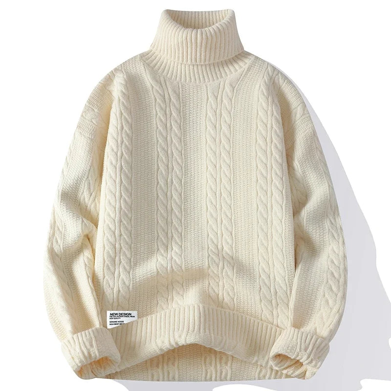 Julien Nord Cable Knit Turtleneck