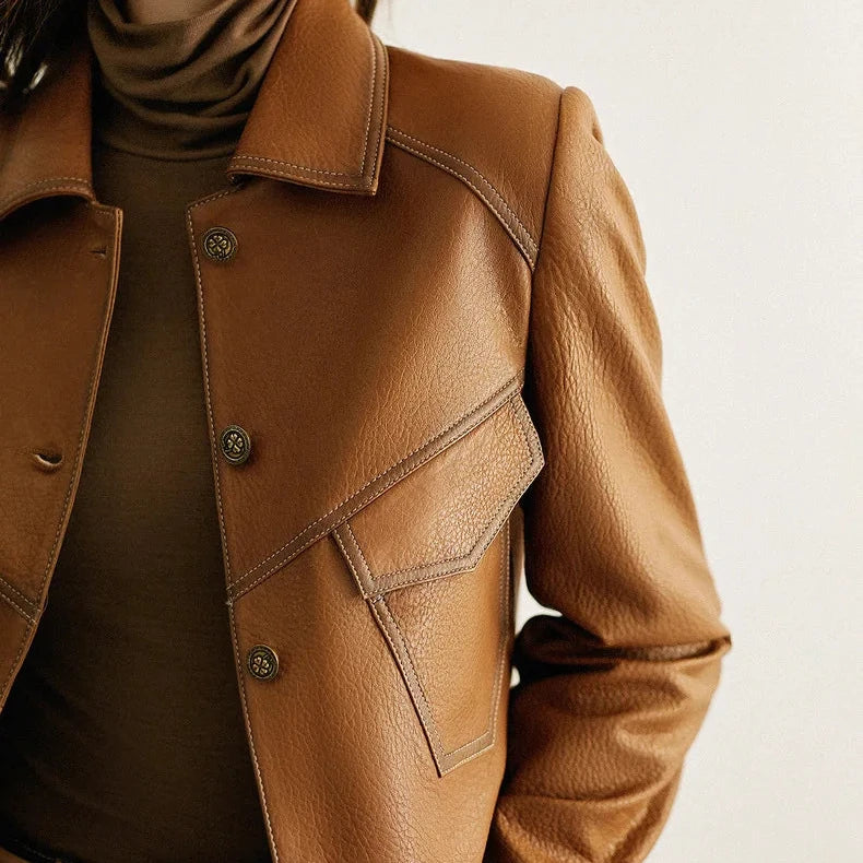 Dax Moto Leather Lapel Jacket