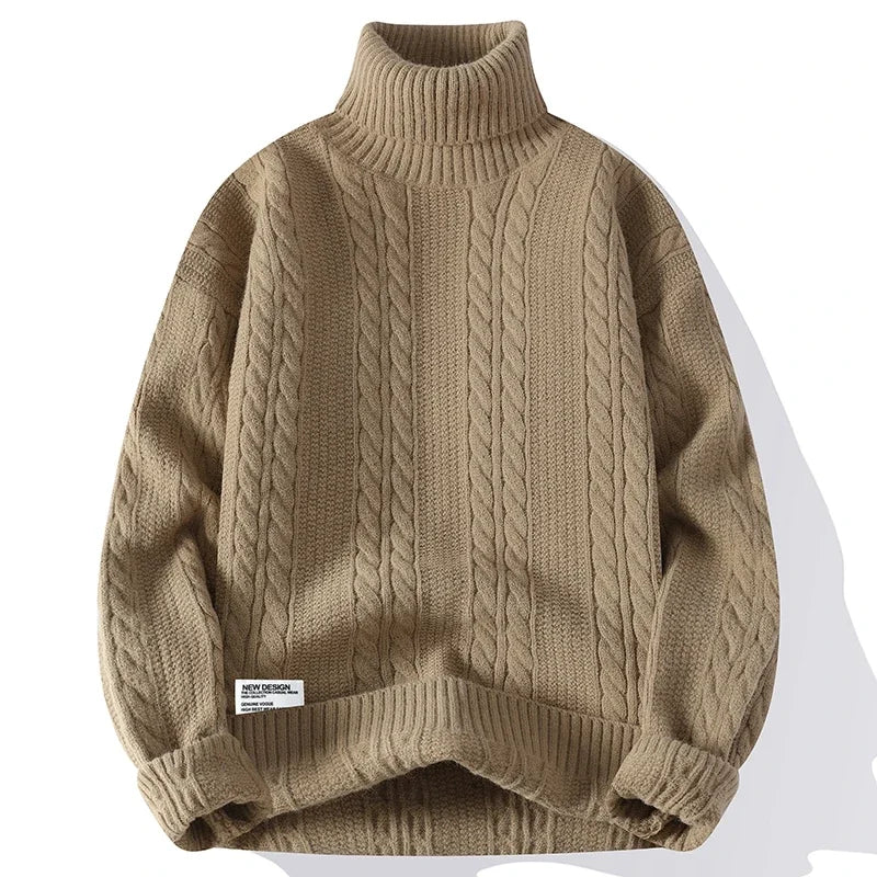Julien Nord Cable Knit Turtleneck