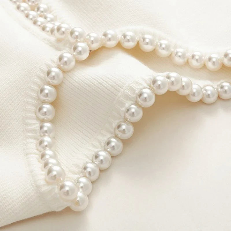 Marga Strickjacke mit Perlenfutter