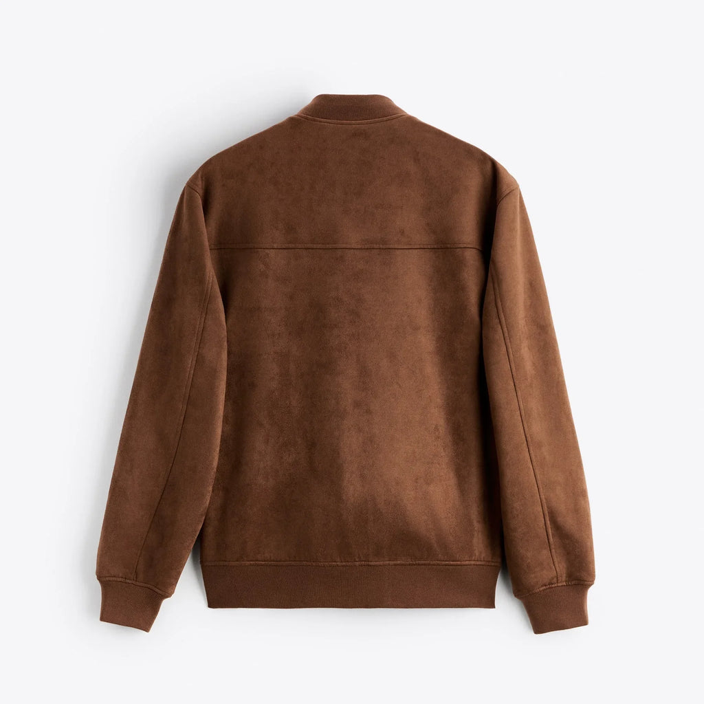 Casvian Suede Bomber Jacket