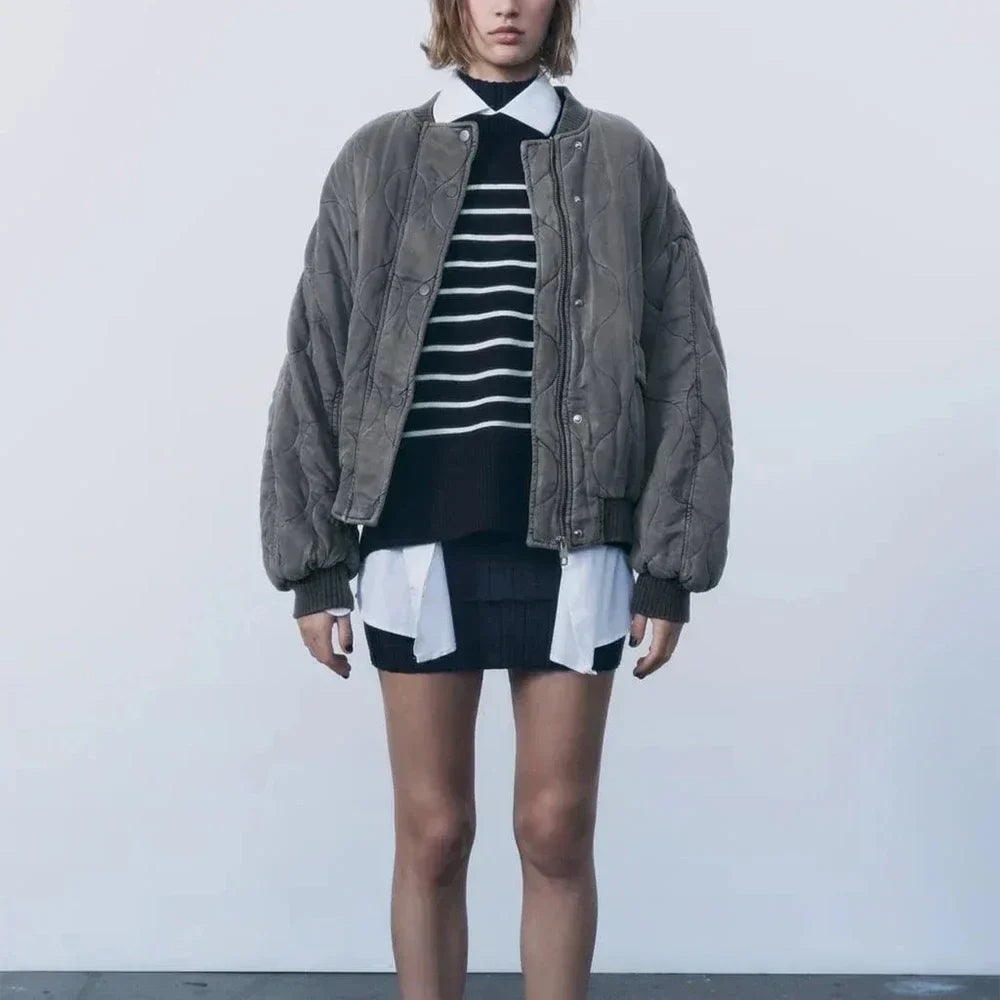 Streetwise Steppbomberjacke