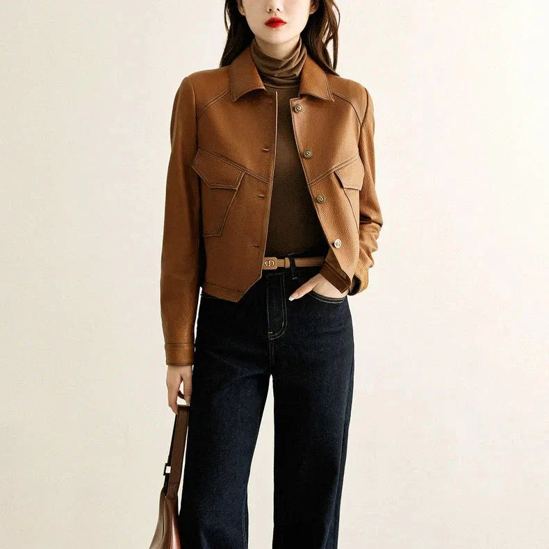 Dax Moto Leather Lapel Jacket