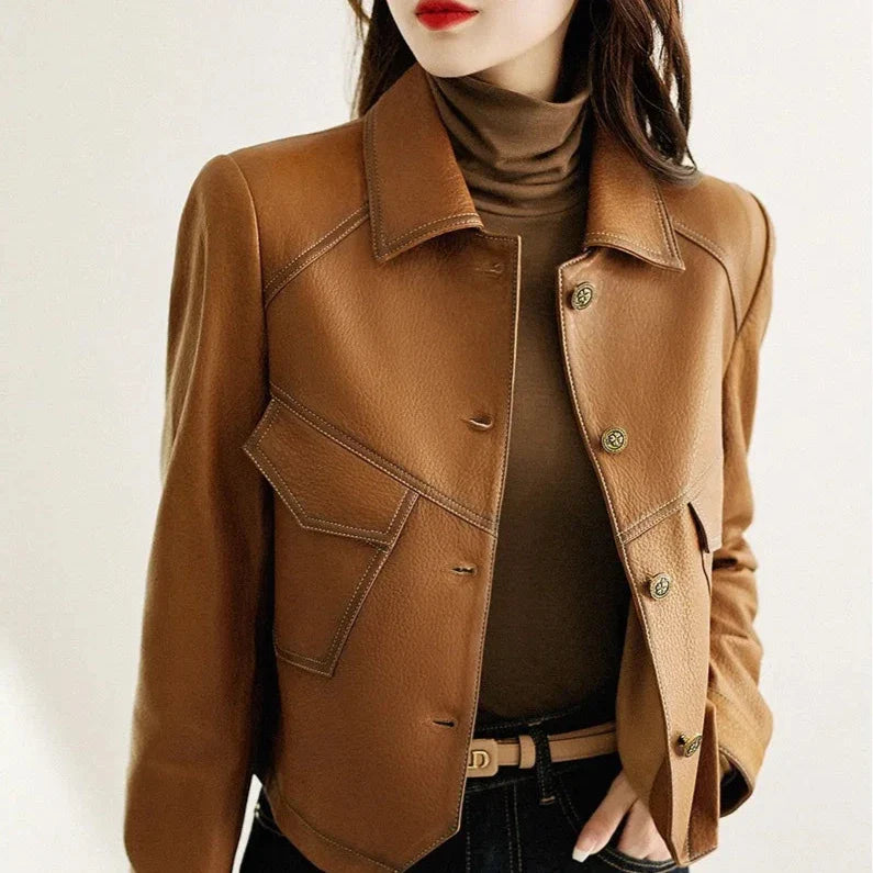 Dax Moto Leather Lapel Jacket