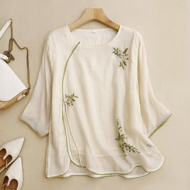 AMBER LINEN BLOUSE
