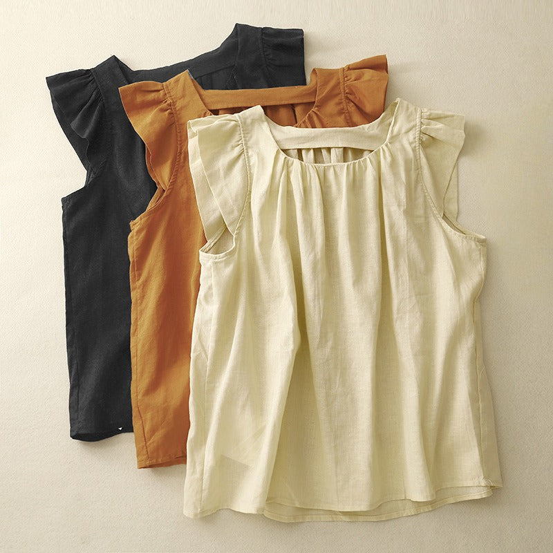 ADRIA LINEN TOP