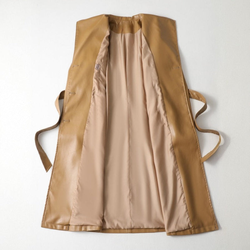 LORA™ GENUINE LEATHER COAT