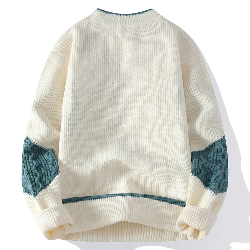 Marzen Patchwork Knit Pullover